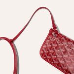 Goyard Goyardine Red Anjou PM Reversible Tote Bag Palladium Hardware - Image 4
